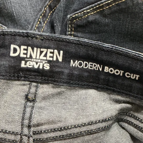 Denizen from Levis Modern Boot Cut Jeans Womens 2M 26x32 Dark Wash Denim Blue - Image 7