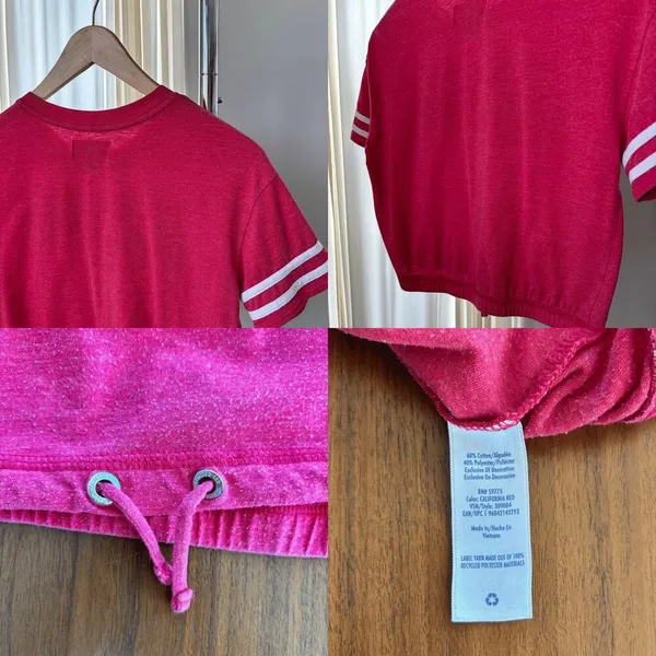 Limited Too Y2K Graphic Baby Tee Crop Juniors Medium California Preppy Americana - Image 4