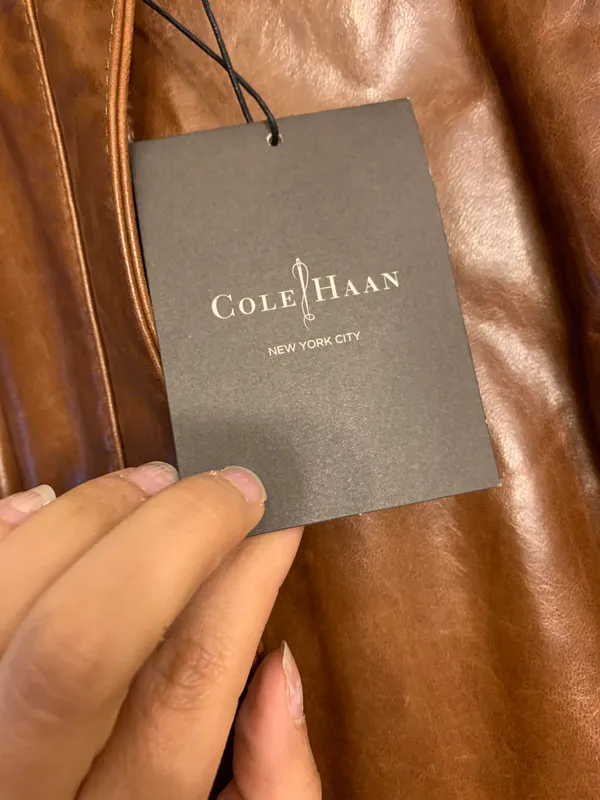 Cole Haan Brown Genuine Leather Jacket - Image 7