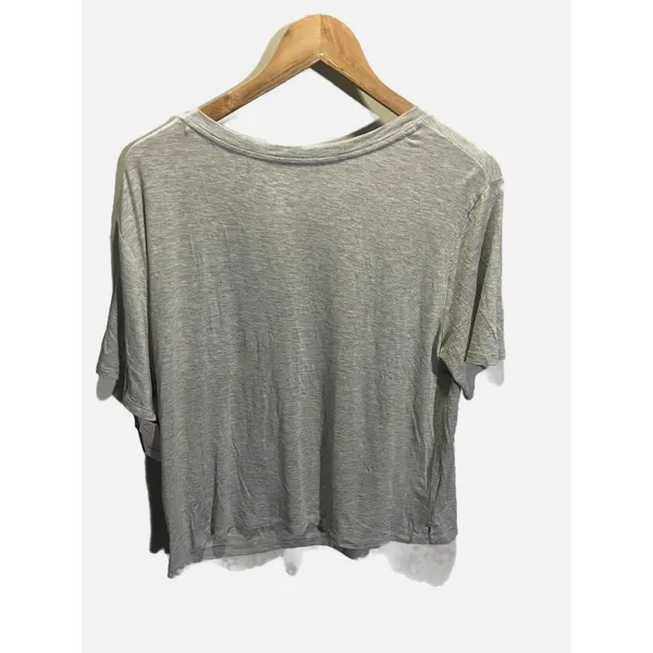 Auden Pajama Top Womens‎ L Gray Cloud Knit V-Neck Sleepwear Loungewear Shirt - Image 5