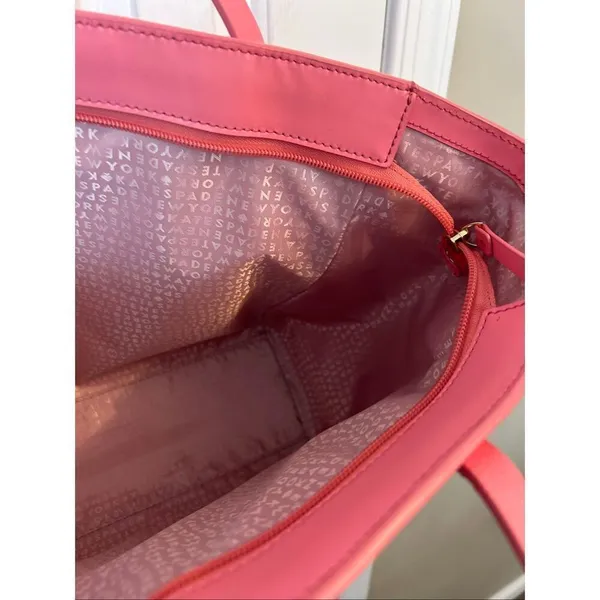 Kate Spade Violeta White Street Tote Purse Pink - Image 3