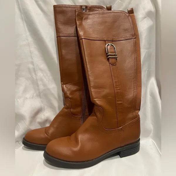 Liz Claiborne Camel Brown Roundup Riding Boots 6 - Image 8