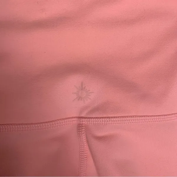 Aerie women's large hugger leggings in pink new coral athletic high rise gym wor - Image 8