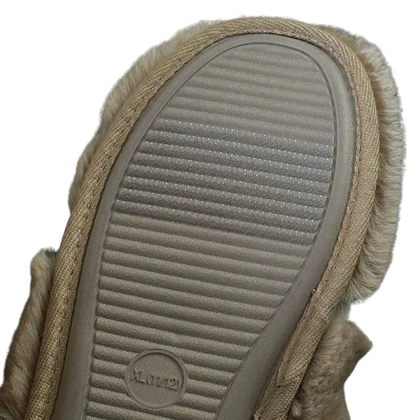 Auden Brown Slippers with Bow Fall Season Size 11 NWOT - Image 2