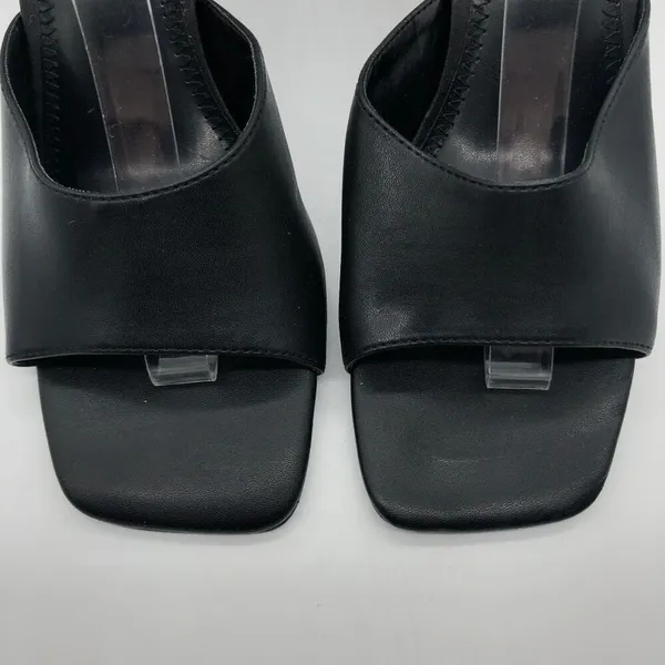 BP. Womens Mirra Black High Heel Square Toe Sandals Size 9.5 - Image 3