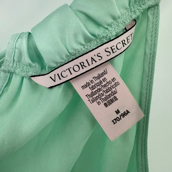 Victoria's Secret Size Medium‎ Sleepwear Mint Green Romper Nightie Loungewear - Image 4