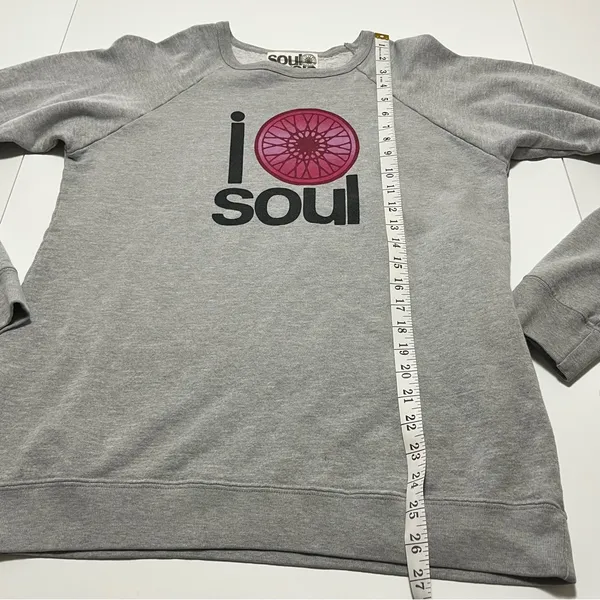 Soul Cycle Womens Size Medium Grey Gray Sweatshirt Long Sleeve‎ Cycling Athletic - Image 7