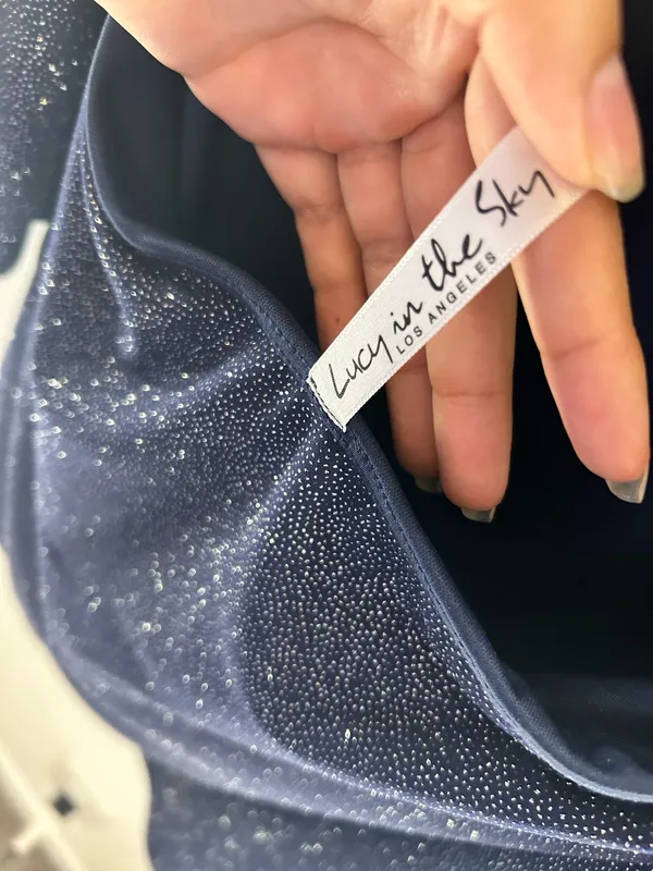 Lucy in the Sky Navy Blue Mini Dress Long Sleeve - Image 6