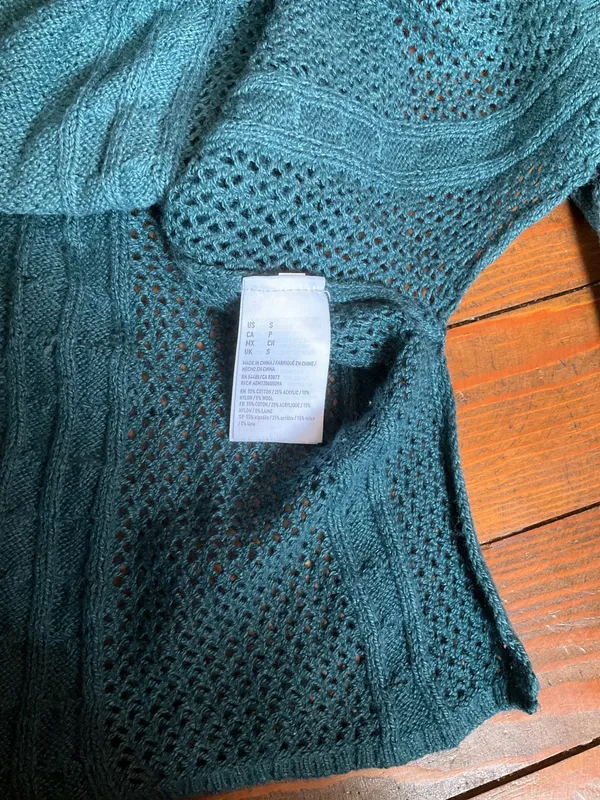 American Eagle Outfitters Wool-Blend Ombré Crewneck Sweater Sz. S - Image 4