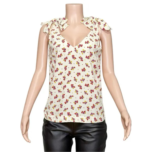 SÉZANE Lara Blouse, Mindy Print, FR36/US4 - Image 5