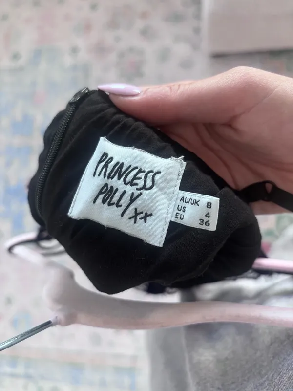 Black Princess Polly Mini Dress - Image 5
