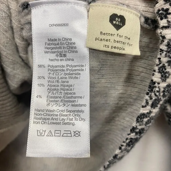 Madewell women's cropped ditsy floral ivory black sweater cardigan sz S 3 button - Image 8