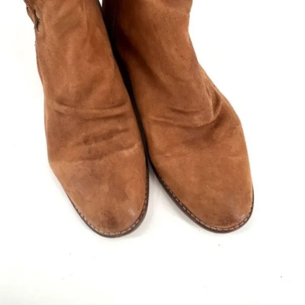 Free People Landslide Tan Bootie Ankle Boot Braided Leather Cutout Size 40‎ Tan - Image 2