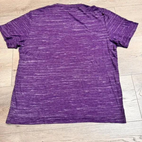INC International Concepts Top Size Small‎ S Purple Texture Short Sleeve Shirt - Image 2