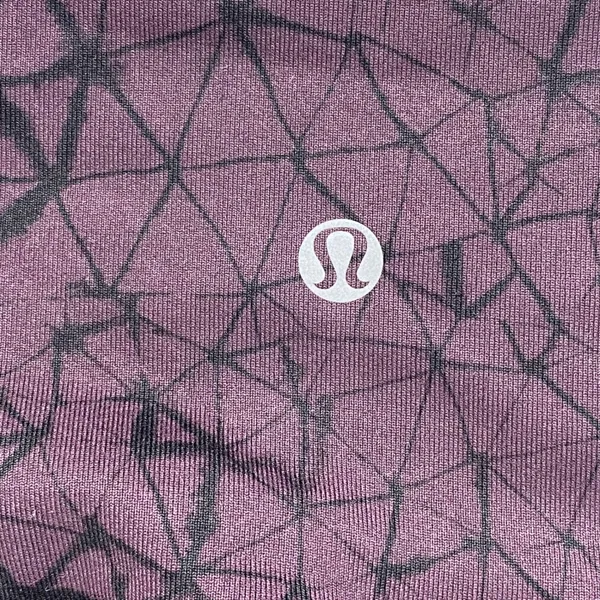 Lululemon‎ Leggings Purple Geometric Print Athletic Yoga Pants Womens Size 6 (S) - Image 8