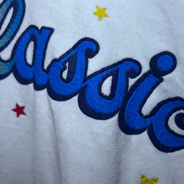 Authentic Disney Spirit Jersey Feelin Classic Sz XS White Velour Mickey Rainbow - Image 12
