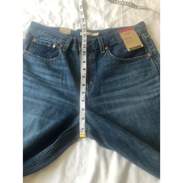 Levi’s Low Pro Mid Rise straight leg blue jeans size 30 - Image 7