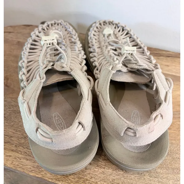 KEEN UNEEK Sandals Womens 9.5 Beige Tan Cord Bungee Outdoor Gorpcore - Image 8