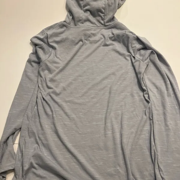 Nike Women's Light Gray Hoodie Sweatshirt - Image 3