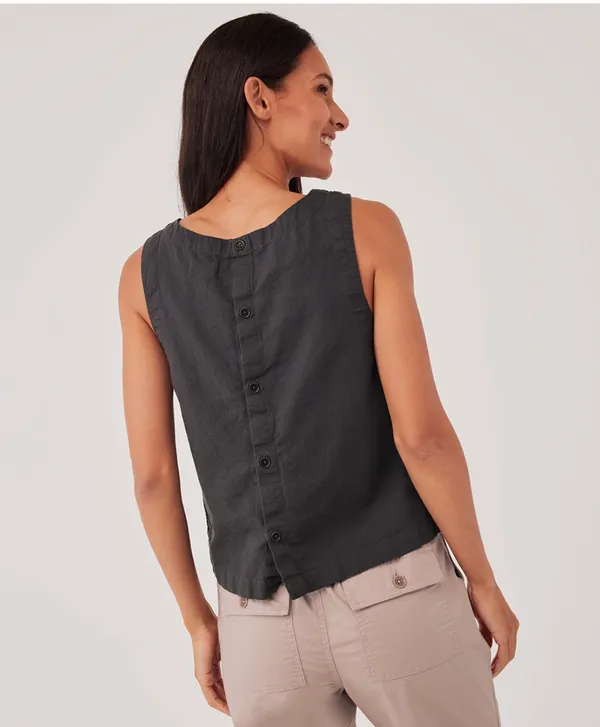 Button Back Tank Top - Image 2