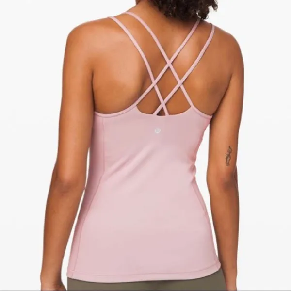 Lululemon Free To Be Tank Everlux Smoky Blush Sz 6 - Image 7