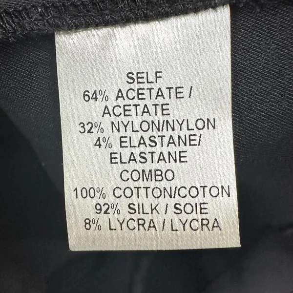 Vera Wang Lavendar Label Womens Asymmetrical Cocktail Dress in Black Size 4 - Image 8