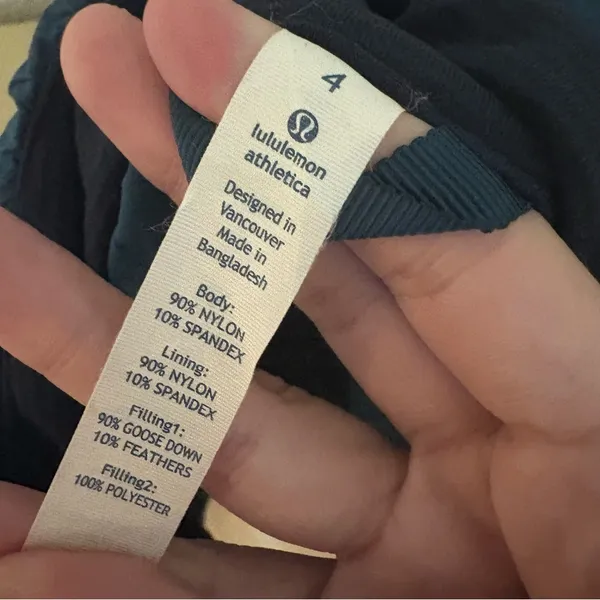 LULULEMON Fluffed Up Down Vest Size‎ 4 In Alberta Lake Teal - Image 5
