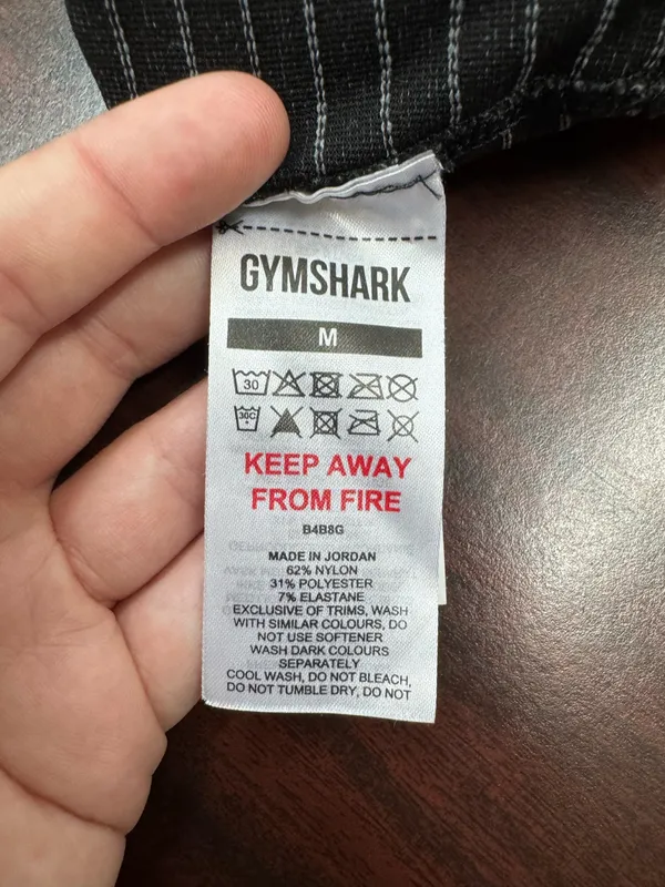 Gymshark Black and Grey Sport Seamless Activewear Leggings Size Medium - Image 3