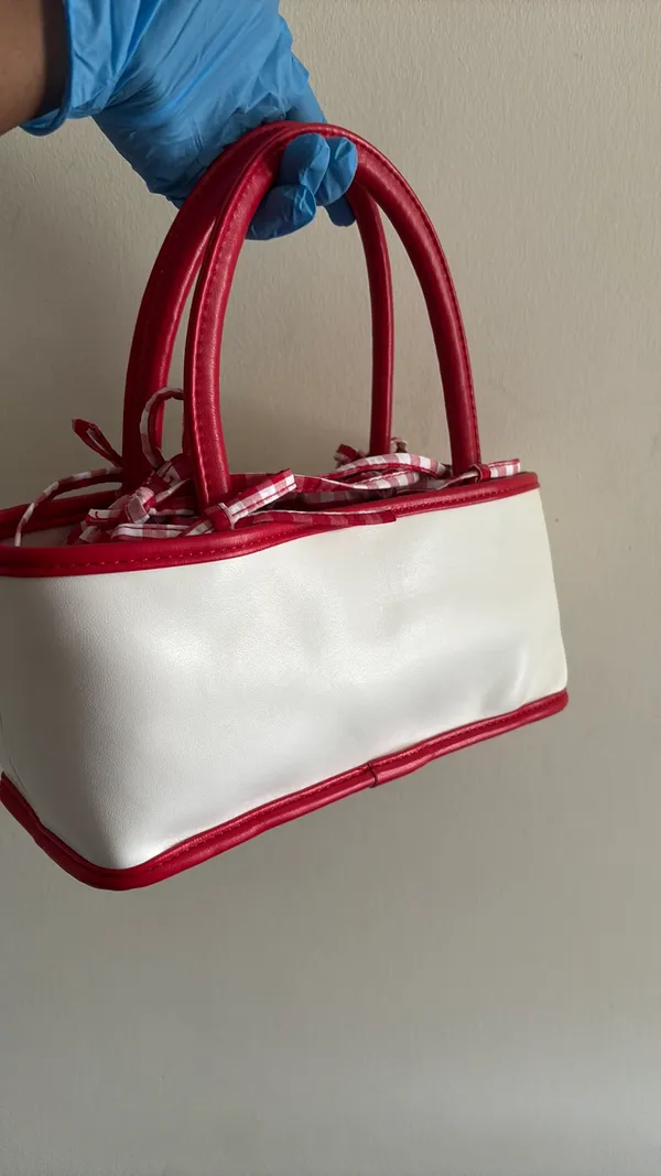 Handbag Cherrylicious White Red Gingham 🍒 - Image 9