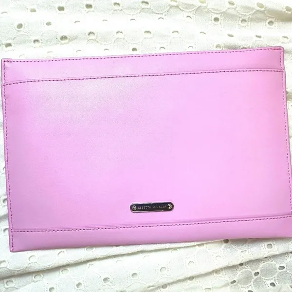 Rebecca Minkoff Girl Power Leather Zip Pouch Clutch - Light Orchid Pink - Image 5