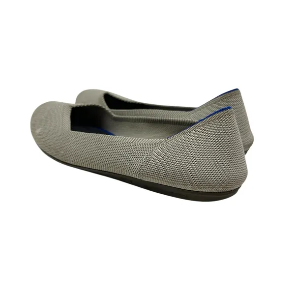 Rothy's The Flat‎ Shoes in the Flax Birdseye Knit Ballet Gray Size 8.5 - Image 9