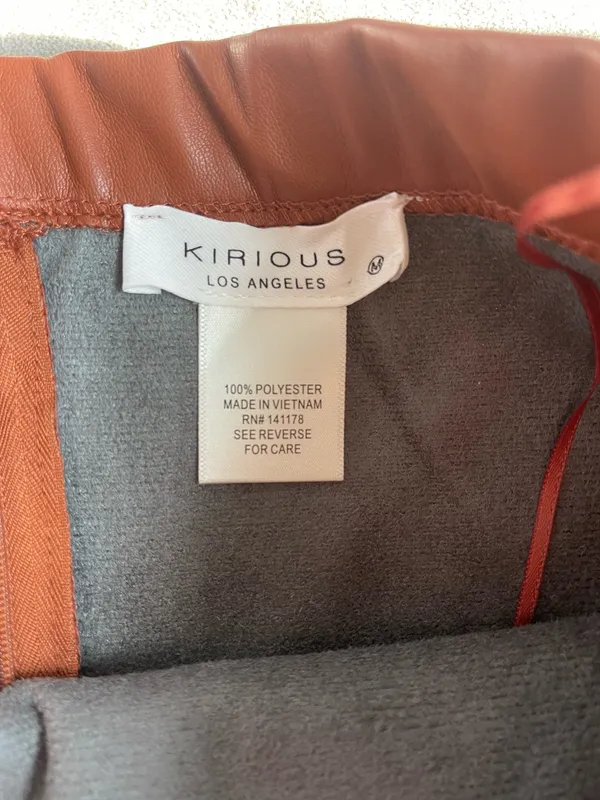Kirious Strapless Faux Leather Dress - Image 2