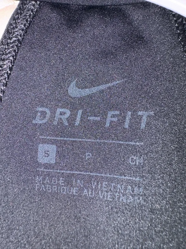 Nike Pro Dri-FIT Women's Cropped Training Tank Top black iron grey size S - Image 4