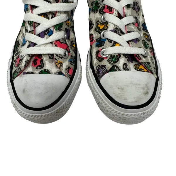 Converse‎ All Star size womens 6 chuck taylor colorful leopard print - Image 5