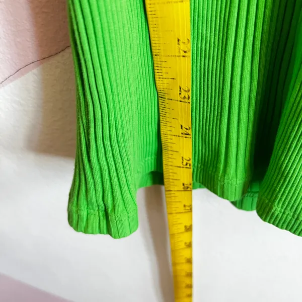Aerie Green Ribbed Tank Top Casual Minimalist Soft Girl Athleisure Large‎ - Image 5