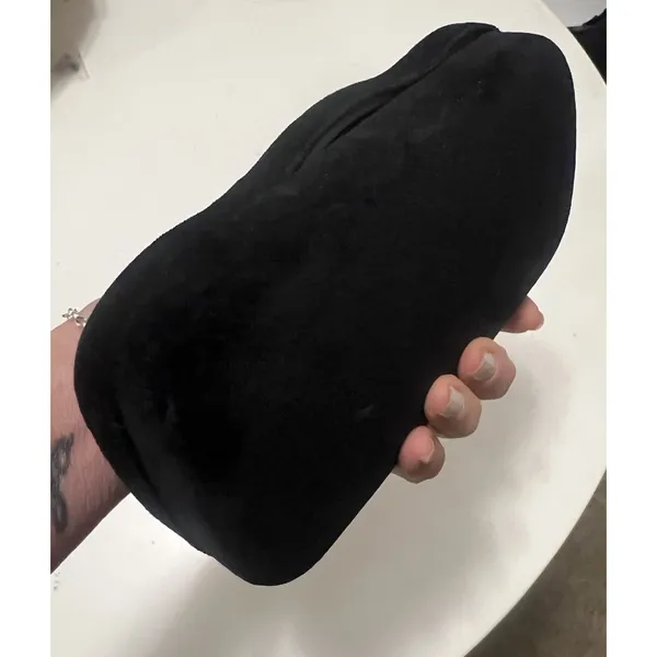 GUCCI eyeglasses case Black Velvet Silk Lined Light Blue. Can Be Used As Clutch - Image 3