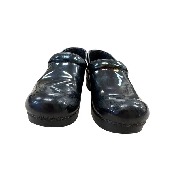 Dansko Womens Black Leather Clogs Shoes Size 8.5 SKU 7180 - Image 5