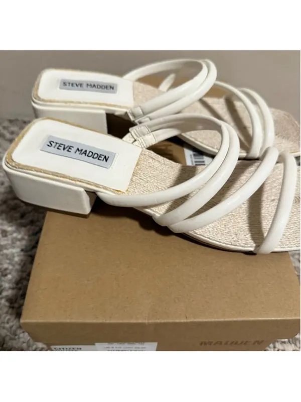 Steve Madden Citizen Strappy Sandal White- Size 9.5 - Image 2
