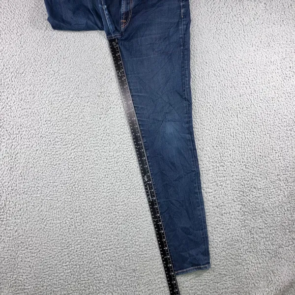 7 For All Mankind‎ The Skinny Jeans Women 31x29 Dark Wash Denim Stretch Pants - Image 5
