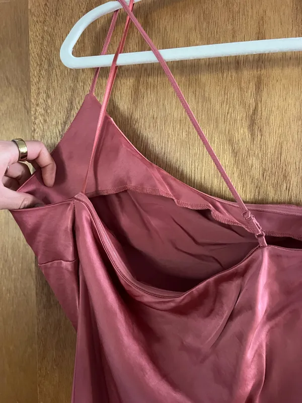 Express pink satin maxi dress - Image 5