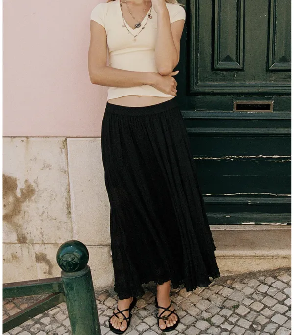 NWT Zara black peasant skirt - Image 4
