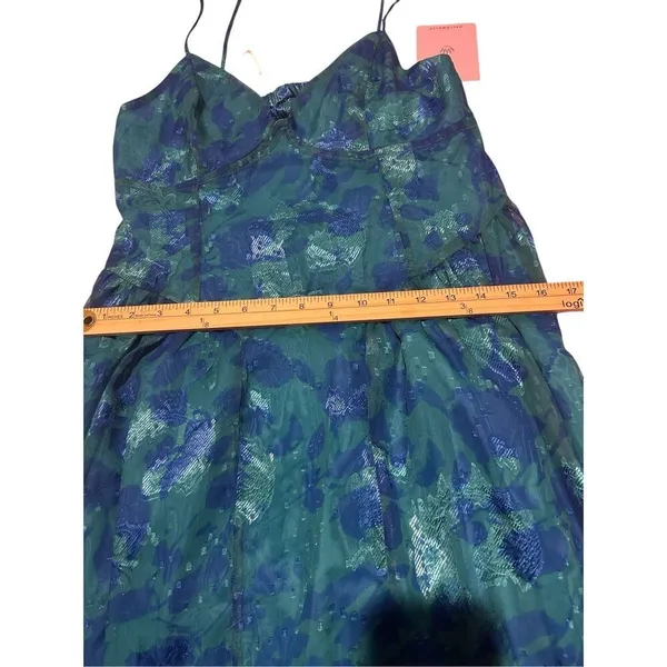 NWT Hello Molly Fresh Nectar Midi Dress Blue Size XL (14) - Image 9