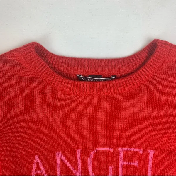 Victoria's secret womens medium red angel sweater cashmere blend knit - Image 5