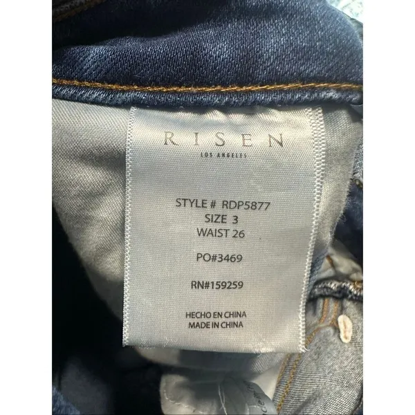 Risen distressed 26/3 straight leg boutique normcore jeans - Image 4