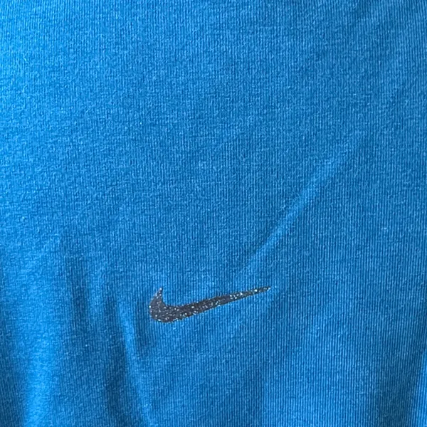 Nike Yoga Women's Teal-Blue Long Sleeve Crewneck Top Oversized Dri Fit Large - Image 5