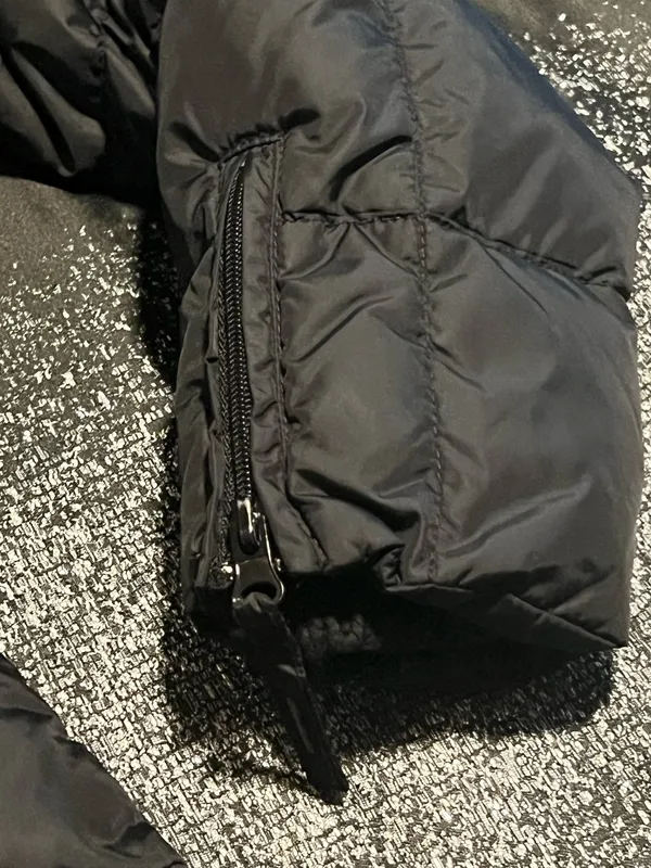Womens M Miss Sixty Vintage Y2K Black Quilted Puffer Jacket - Image 7