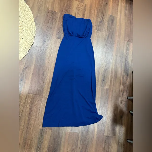 Susana Monaco Aurora Strapless Maxi Dress sapphire 240$ S revolve casual party - Image 2