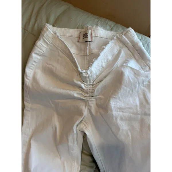 BDG Urban Outfitters V-Front Ruched Flare Jeans White Size 29 Exc Cond - Image 7