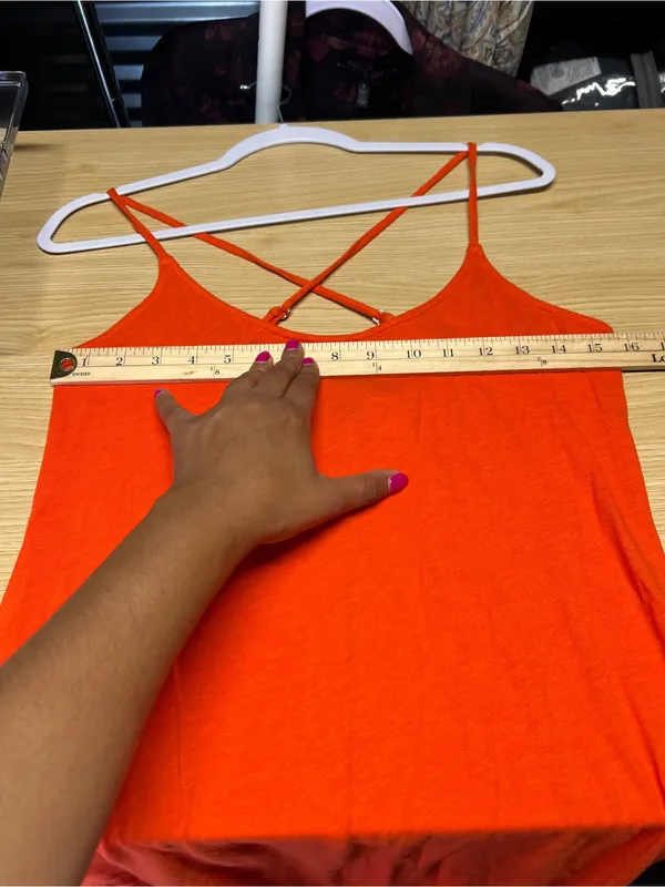 J.Crew Strappy Knit Midi Dress Size Small Orange - Image 12