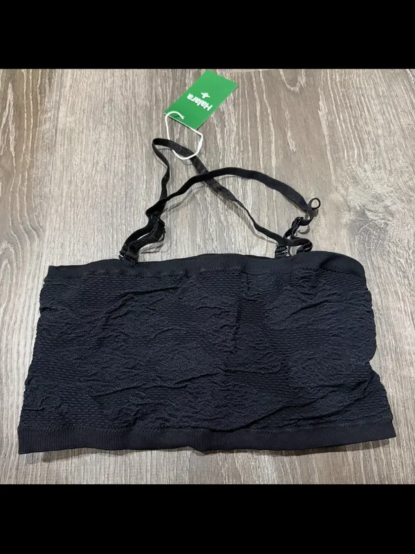 NWT Halara Black Textured Tube Top - Image 2